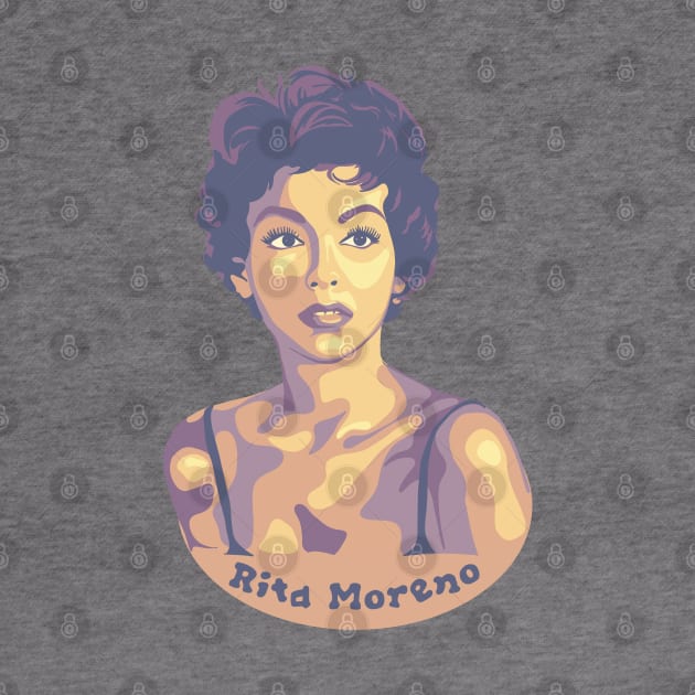 Rita Moreno Portrait by Slightly Unhinged
